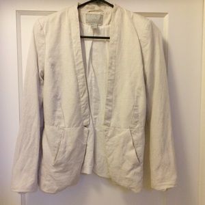 H&M Cream Linen Blazer Never Worn. Size 6.